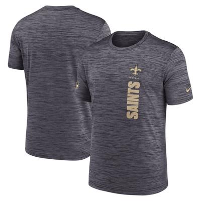 Nike Herren-T-Shirt „Sideline Velocity“ der New Orleans Saints in Schwarz Image