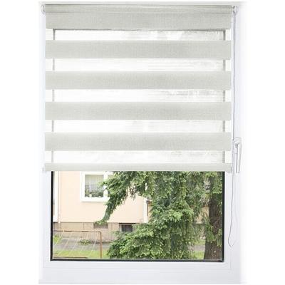 Büscher Sunlines Doppelrollo (600 mm breit) weiß, 60x160 cm