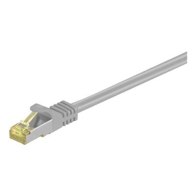 RJ45 Patchkabel S/FTP (PiMF) m. CAT 7 Rohkabel Grau 3 m grau, goobay