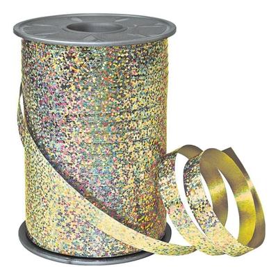 PRÄSENT Metallic Ringelband »Holly« 200m gold, 1 cm