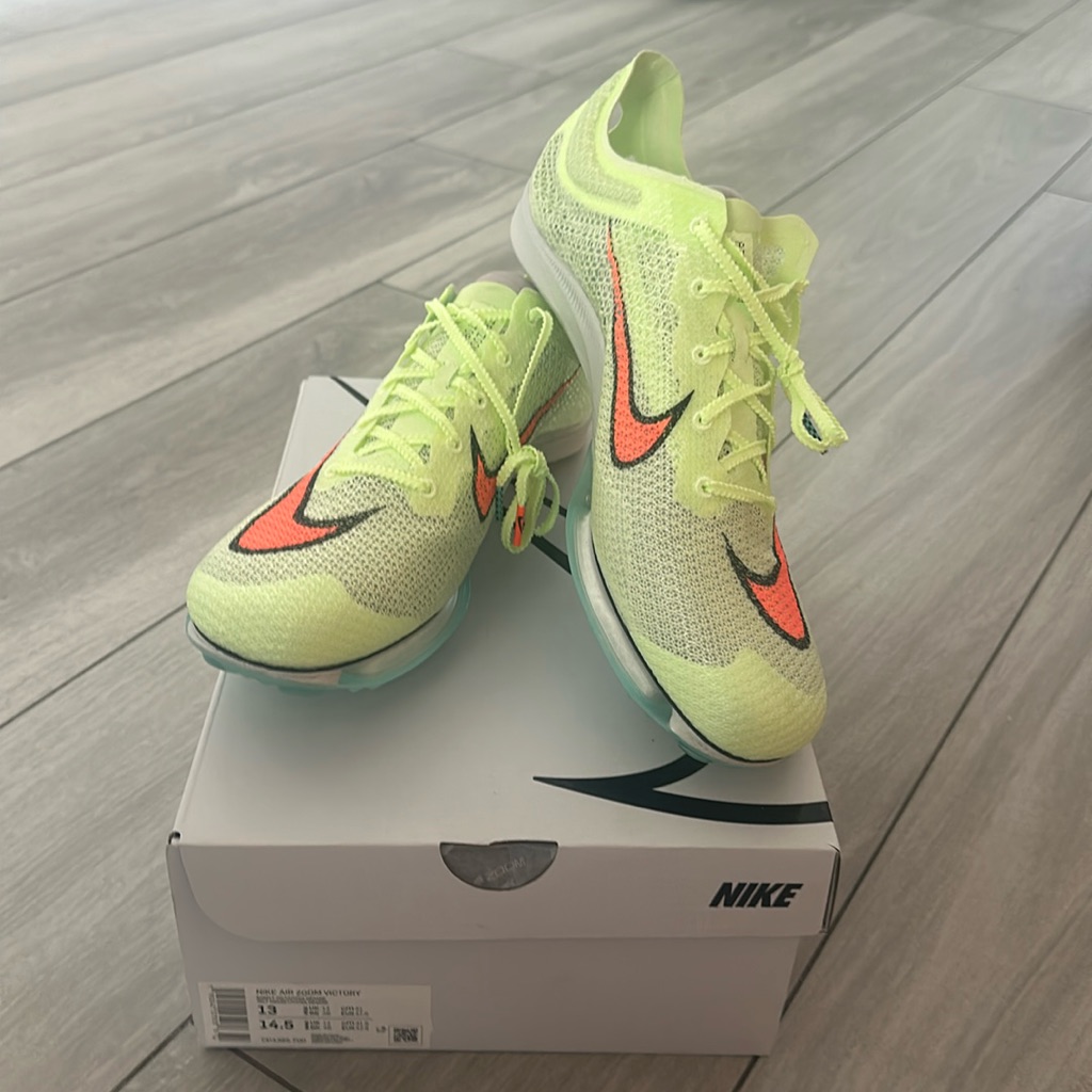 Nike Shoes | Brand New In Box Nike Air Zoom Victory Men's Size 13 | Color: Green/Orange | Size: 13