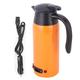 Travel Electric Kettle, 800ml 12V 24V Large Capacity Tea Coffee Kettle Water Boiler with Comfortable Handle for Truck Car Use (Orange) (Orange)