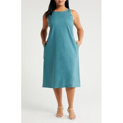 Sleeveless Linen Blend Dress - Blue - Nordstrom Dresses