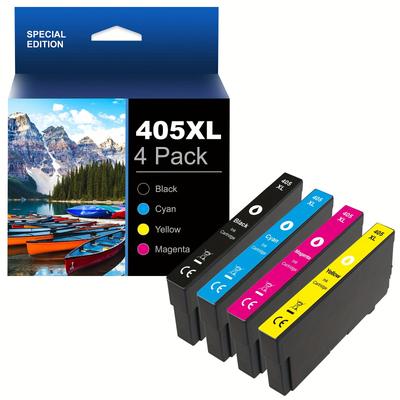 TEMU 405xl Multipack Compatible 405 405 Xl 405xl Black Workforce Pro Wf-4820 Cartridges Wf-4820dwf Wf-3820 Wf-3820dwf Wf-4825 Wf-3825 Wf-4830dtwf Wf-7840dtwf Wf-7830dtwf (4 Packs)
