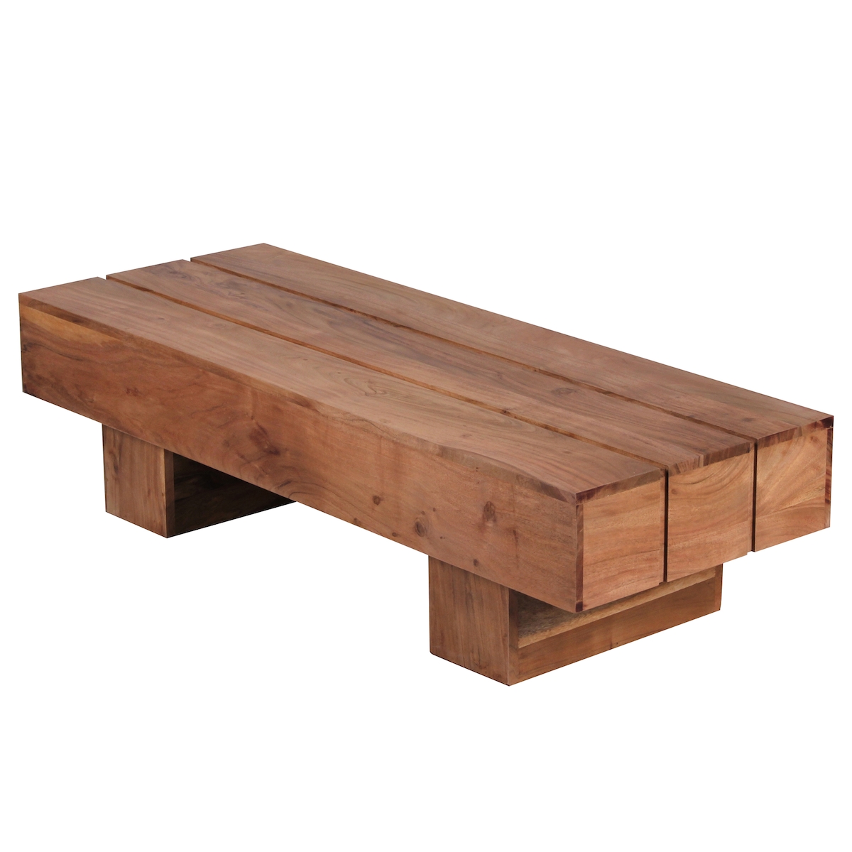 FineBuy Couchtisch Massivholz 120cm breit Wohnzimmertisch Landhaus Beistelltisch Image