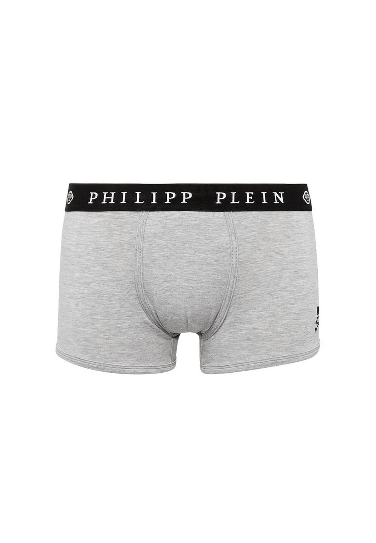 Philipp Plein Herren Sleek Graues Boxer-Duo Image
