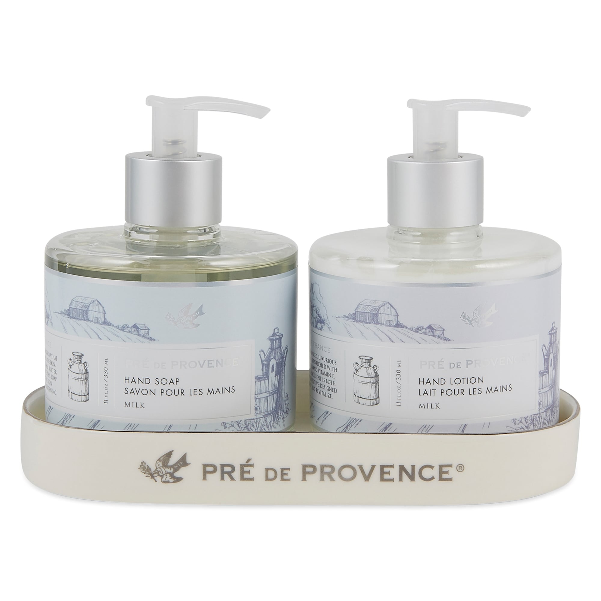 Pre De Provence Hand Soap And Lotion With Caddy Milk (Lt)