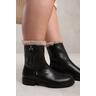 Where's That From Wheres Womens 'Ice' Mid Calf Boot With Fur Trim - Black - Size UK 5 | Where's That From Sale | Discount Designer Brands