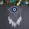 Dream Catchers Evil Eye Dream Catcher Wall Decor Hand-Woven Macrame Dream Catcher Bringing You Good Luck Perfect Decoration for Home Office Cafe