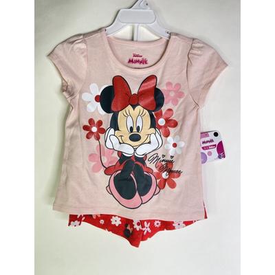 Disney Matching Sets | Disney Minnie Mouse Girls 2 Piece Shorts And Top T-Shirt Outfit Set Girls 5t New | Color: Pink/Red | Size: 5tg