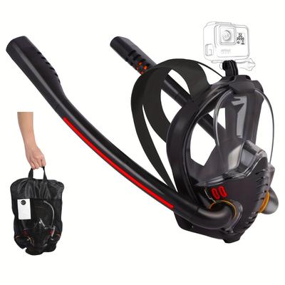 TEMU Double , Adult Detachable , Snorkeling 180 Hd -fog -leak Set