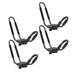 Kayak Roof Top Mount Rack 2 Pair Car Carrier Top Holder 68KG Load Alloy Steel Rubber Sleeve J Bar Easy Transport For Paddle Board