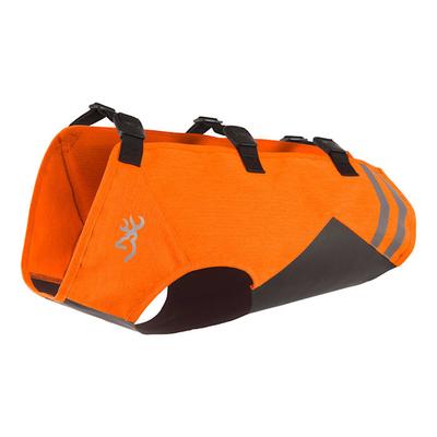Browning Safety Orange/Black Full Coverage Dog Vest, Medium