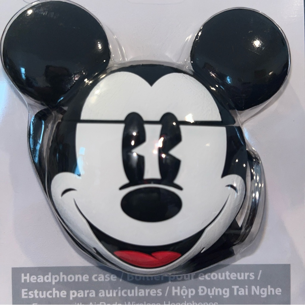 Disney Other | Disney Mickey Mouse Headphone Case For Use With Airpods Wireless Headphones | Color: Black/White | Size: Os