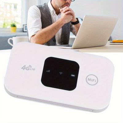 TEMU White Portable Mobile , Small Mobile Network Hotspot Router For Cell Phones, Laptops And Desktops