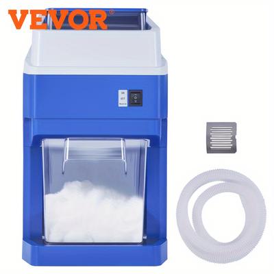 TEMU Vevor Commercial Ice Shaver Crusher, 265lbs Per Hour Electric Snow Cone Maker With 4.4lbs Ice Box, 650w Tabletop For Parties Events , Home And Commercial Use