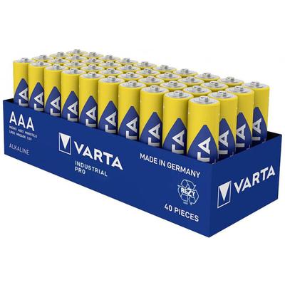 Batterie Alkaline, Micro, aaa, LR03, 1.5V - Industrial Pro, Tray (40-Pack) (04003211354) - Varta