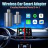 2-in-1-Drahtlos-Carplay-Adapter, Android-Auto-Drahtlosadapter Typ C/USB-Stecker Spielen Sie den drahtlosen 5-GHz-WLAN-Carplay-Adapter