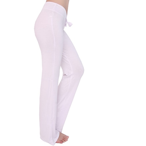 Yogahose Stretch ausgestelltes Bein Bootcut für Damen hohe Taille Workout Fitness Gym Hose weites Bein bequeme Loungehose lila pink Image