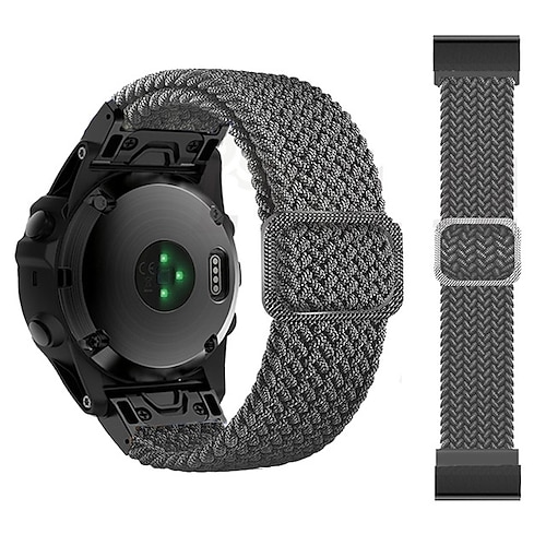 Uhrenarmband für Garmin Fenix 7 7X 6 6X Pro Epix Pro 47mm 51mm Instinct 2X Approach S70 47mm S62 S60 Forerunner 955 945 Epix Marq Descent Quatix 22mm 26mm Nylon Ersatz Gurt 22mm 26mm Geflochten Image
