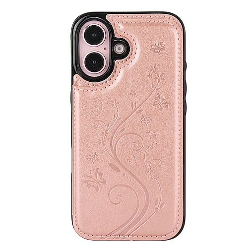 Handy Hülle Handyhüllen Für iPhone 17 Pro Max 17 Air 16 15 14 Pro Max Plus 13 12 11 Pro Max Mini Rückseite Mit Ständer Kartenfach Stoßfest Retro TPU PU-Leder Image