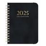 2025 PU pelle calendario planner notebook A5 fogli mobili spirale settimanale planner elastico notebook