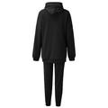 Per donna Caldo Felpa con cappuccio Felpa Sherpa Pantaloni in pile Manica lunga Con cappuccio Tinta unica Nero Bianco Primavera Morbido