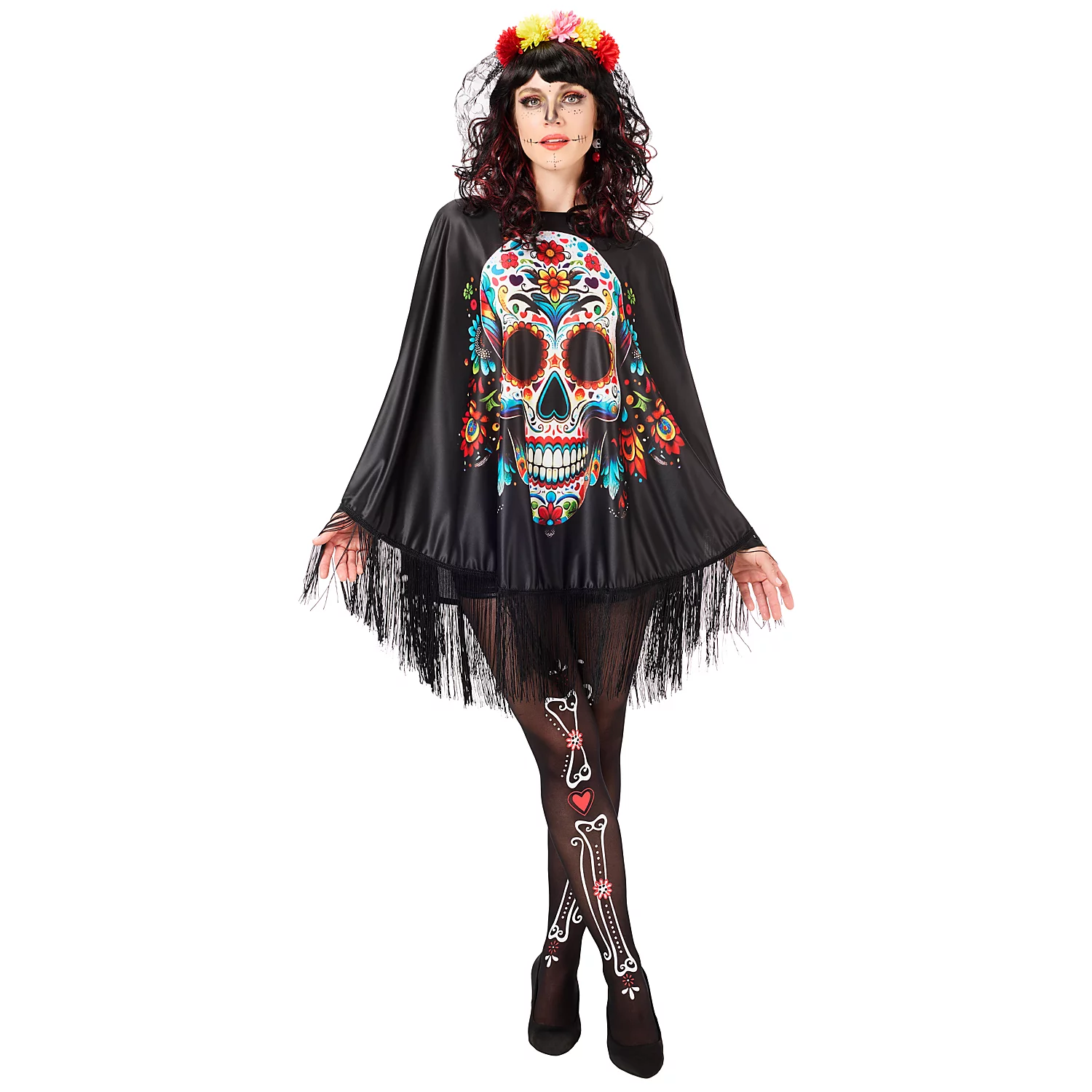 buttinette Poncho La Catrina für Damen Image