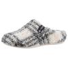 Pantoffel VERBENAS "York Gales", Damen, Gr. 42, grau (weiß, grau), Textil, kariert, klassisch, Schuhe Hausschuh Pantoffeln, in karierter Optik