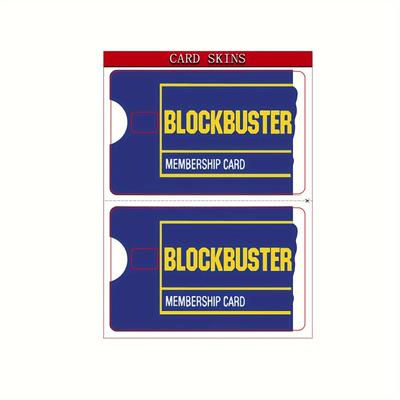 TEMU Block- Membership Card Vinyl Stickers: High-performance, Bubble-free, And Durable For Small Chip Cards