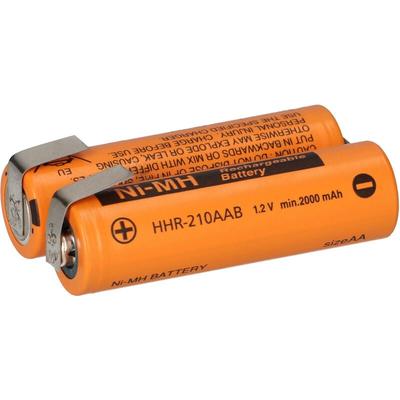 Panasonic - 2,4V 2080mAh Akkupack Mignon aa Ni-MH HHR210AA Lötfahne Image
