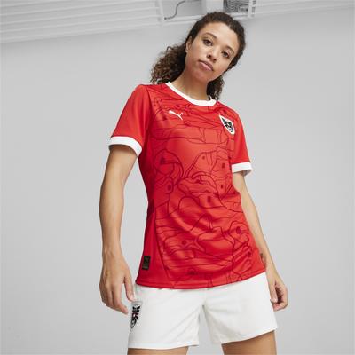 Puma Womens Austria 2024 Home Football Jersey - Red - Size X-small | Puma Sale | Discount Designer Brands