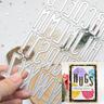 A To Z Letters Cutting Dies Letter Metal Die Cuts For DIY Scrapbooking Album Card Making Paper Crafts