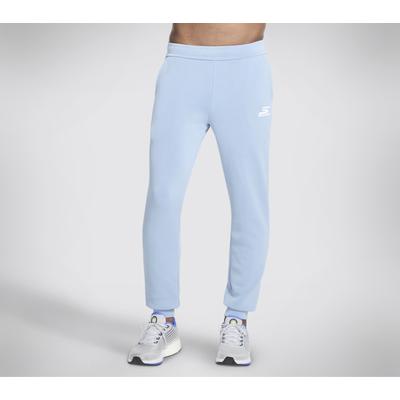 Skechers Men's Skech Cloud Elevate Jogger | Size Small | White/Blue | Polyester/Modal/Spandex