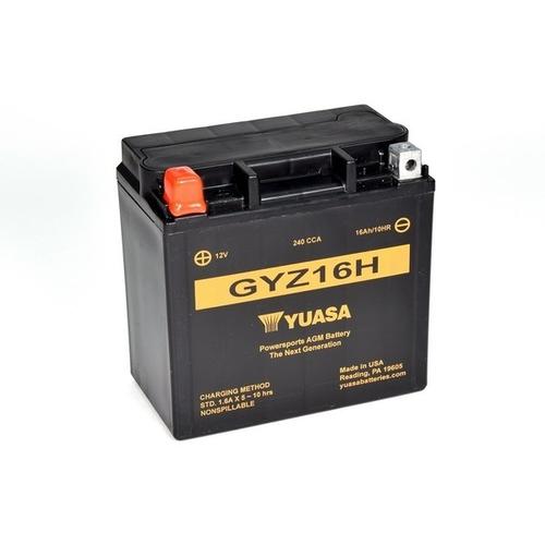 YUASA GYZ16H 12V 16Ah 240A Starterbatterie 17Ah für BMW MOTORCYCLES SUZUKI APRILIA HARLEY-DAVIDSON MC KAWASAKI