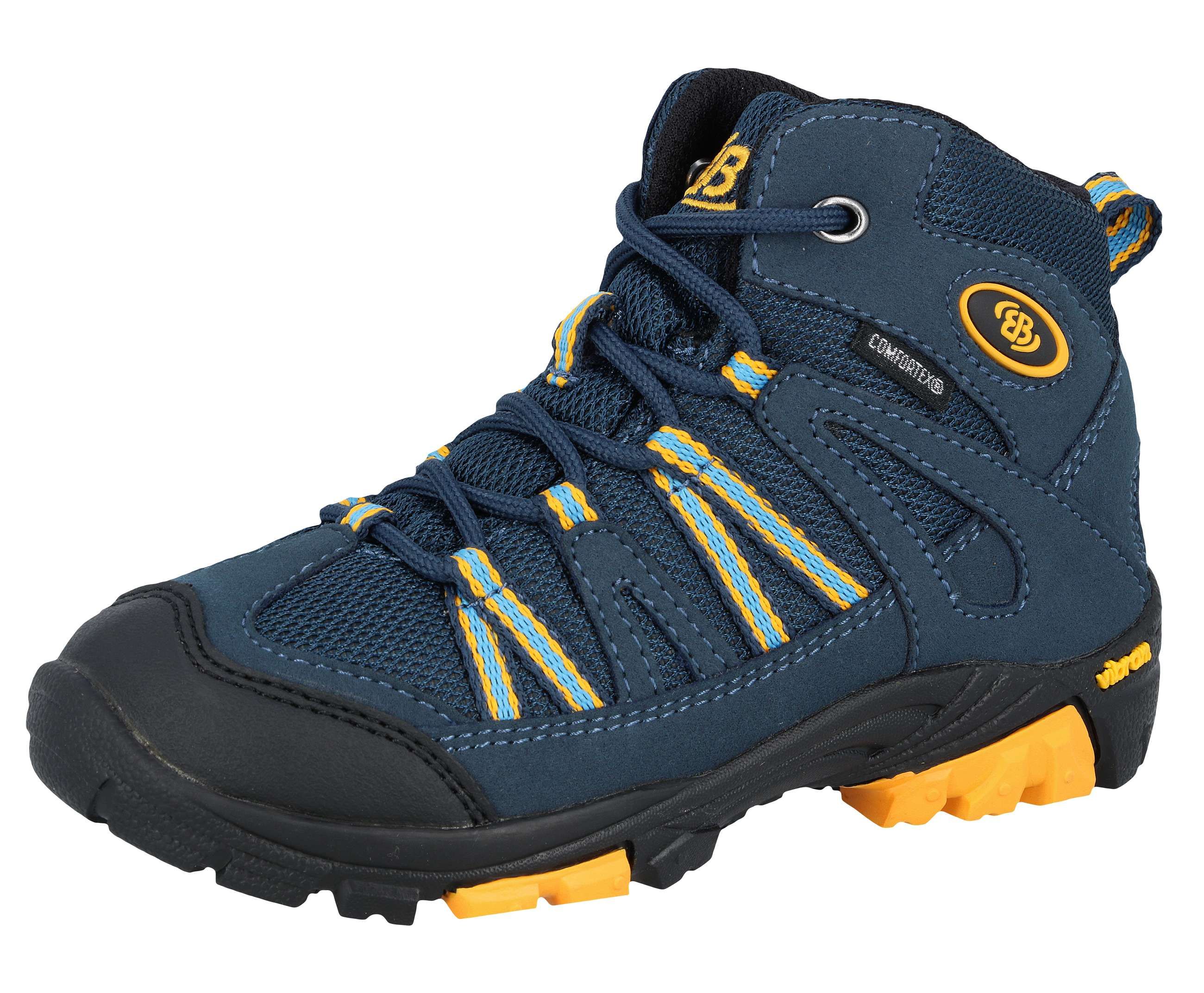 Wanderstiefel BRÜTTING "Outdoorstiefel Ohio High", Gr. 37, blau, Synthetik, Schuhe Image