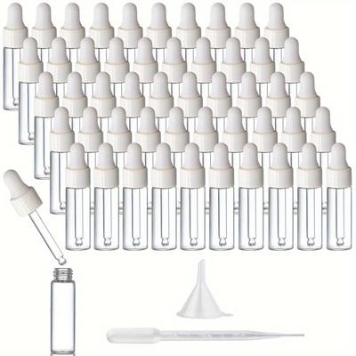 TEMU 100pcs 5ml Clear Pipette Bottles With - Perfect For Cosmetic & Perfume Samples, Travel Essentials