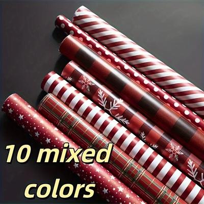 TEMU 10pcs & Wrapping - For Christmas, Weddings, 's, Birthdays | Patterned No Accessories,