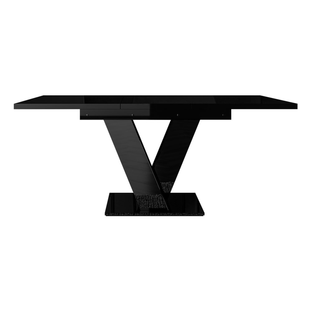 Table à manger contemporain 120 cm noir