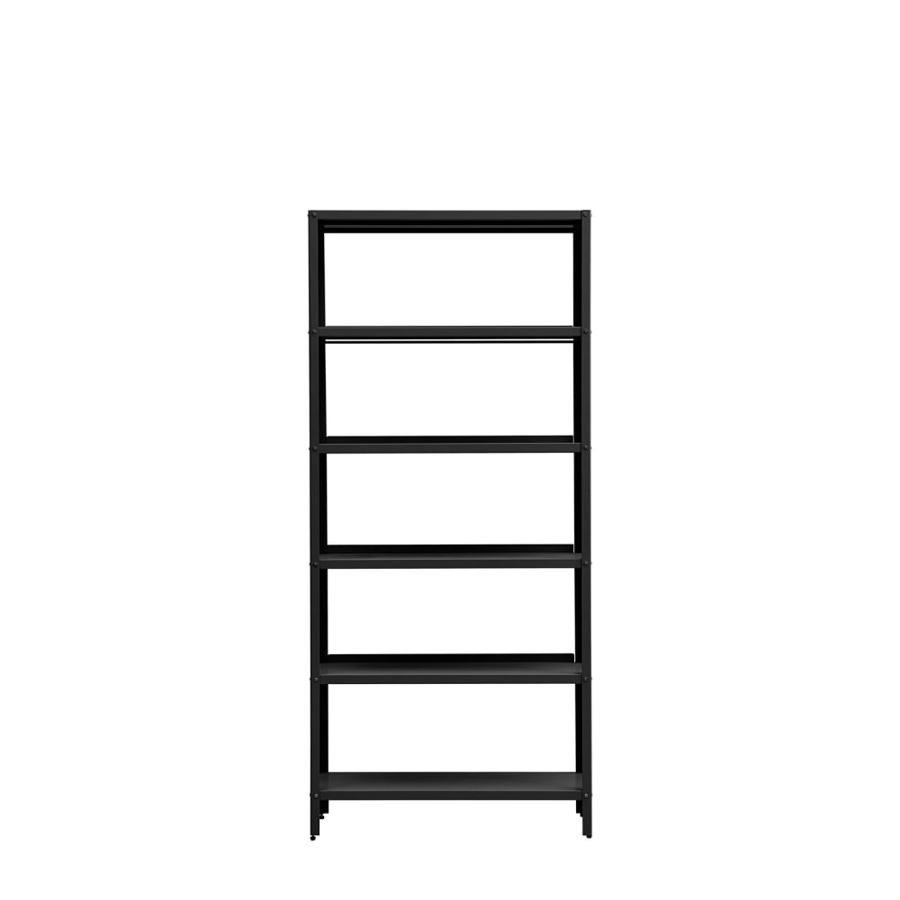 Étagère 6 étages en acier noir