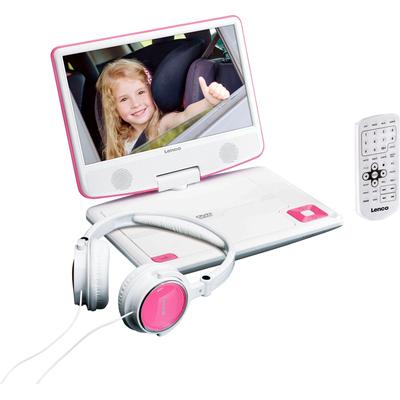 LENCO Portabler DVD-Player "DVP-910", pink, B:22,2cm H:17,4cm T:4,3cm, Abspielgeräte