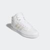 Sneaker ADIDAS SPORTSWEAR "RAPID COURT MID", Gr. 44,5, weiß (cloud weiß, core weiß, cloud weiß), Leder, Synthetik, sportlich, Schuhe