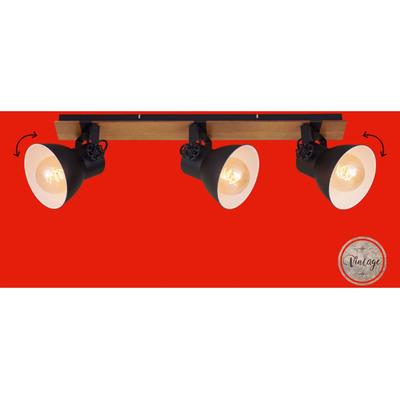 BRILONER LEUCHTEN LED Deckenspot "TEMPA", schwarz (schwarz, holzfarben), Lampen Image