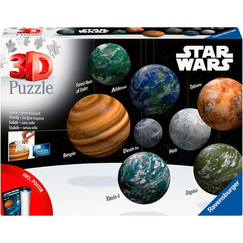 3D-Puzzle RAVENSBURGER ""Himmelskörper der Star Wars Galaxie"" Puzzles bunt Kinder Made in Europe, FSC - schützt Wald weltweit