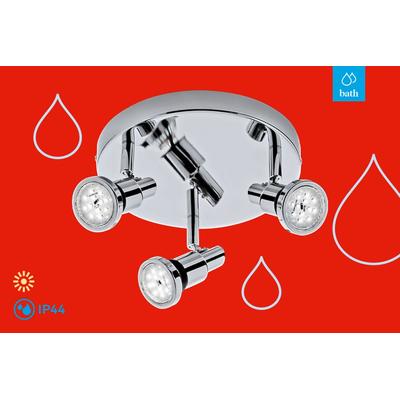 BRILONER LEUCHTEN LED Deckenspot "FLAMO", silber (chrom), Lampen, LED Badleuchte Image