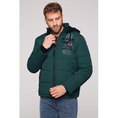 Winterjacke CAMP DAVID Gr. L, grün (deep green) Herren Jacken mit Rippbündchen im Ärmel