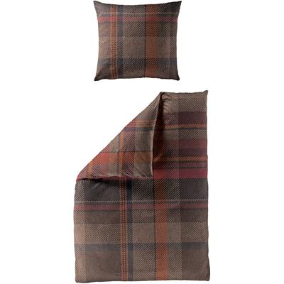 Bettwäsche BIERBAUM "Maxi", braun, B/L: 135cm x 200cm, , Renforcé, B/L: 80cm x 80cm, Renforcu00e9, Obermaterial: 100% Baumwolle, Bettwäsche, Renforce, 100 % Baumwolle, pflegeleicht Image