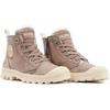 Winterboots PALLADIUM "PAMPA HI ZIP WL", Damen, Gr. 41, braun, Leder, sportlich, Schuhe, Winterschuhe, Schnürboots, Winterstiefel, Snowboots, gefüttert