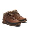 Schnürboots TIMBERLAND "EURO SPRINTMID LACE UP BOOT", Gr. 44,5, braun (medium orange full grain), Leder, Synthetik, sportlich, Schuhe, Winterstiefel, Schnürstiefel, Winterschuhe