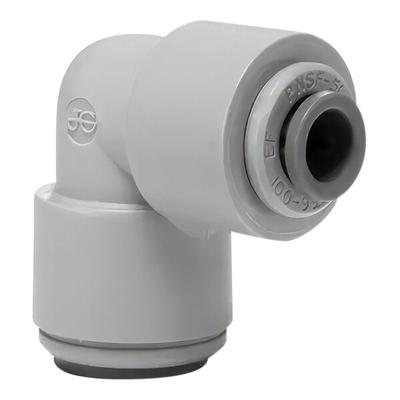 John Guest® PI211006S 5/16" x 3/16" Gray Acetal Push-To-Connect Reducing Elbow